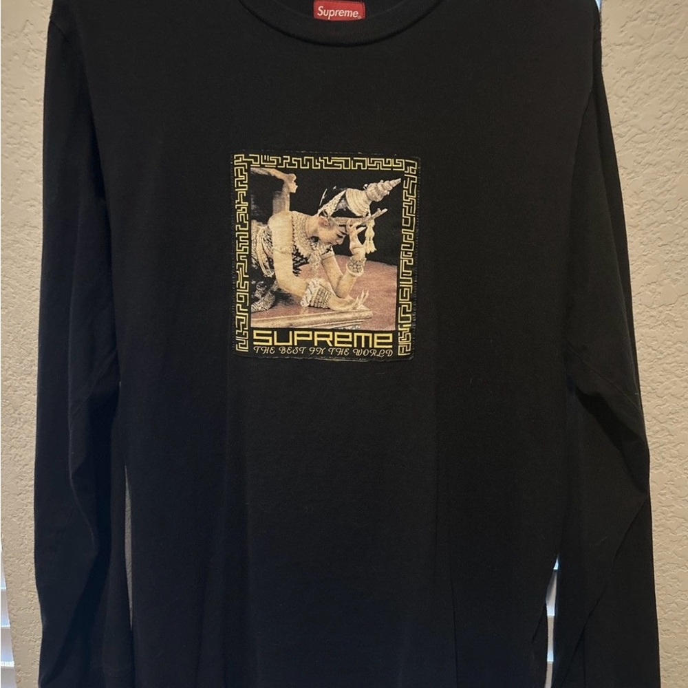 Supreme Black Cotton Tee